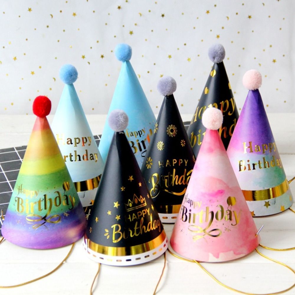 Party Hat Cone - Happy Birthday Party Hats DIY Handmade