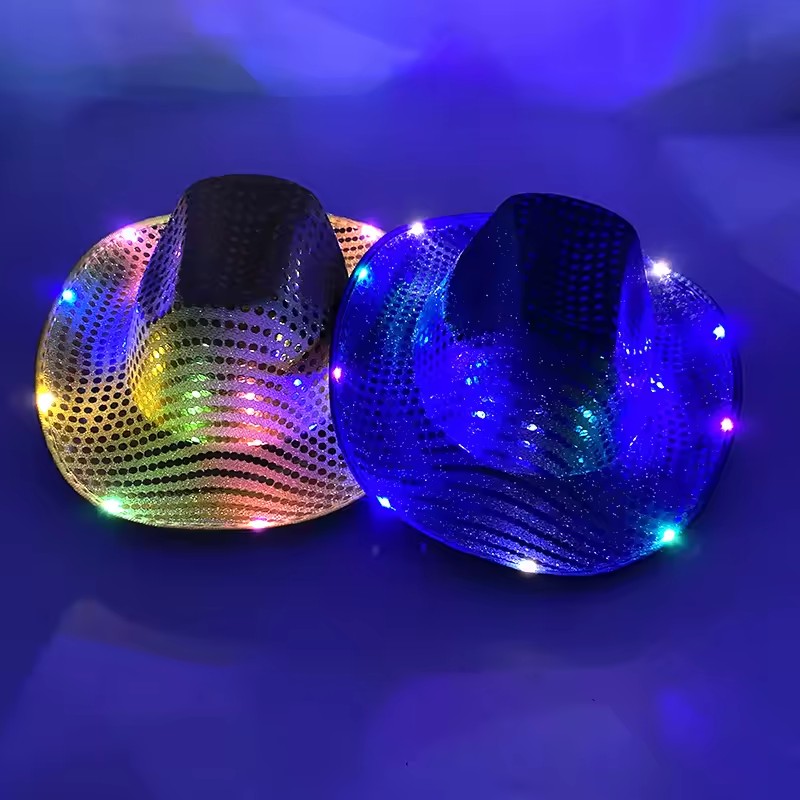 Blinky LED Light Cowboy Cowgir - đánh giá và giá Party Hat Cone
