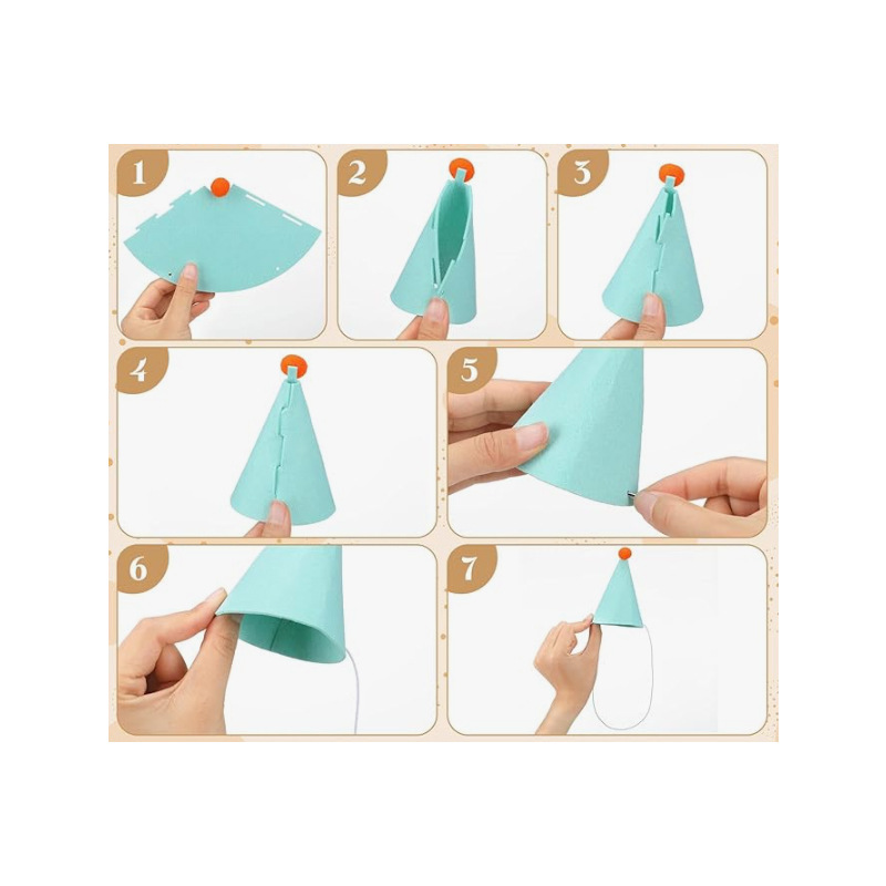 3/6pcs Pet Party Hat Colorful  - đánh giá và giá Party Hat Cone