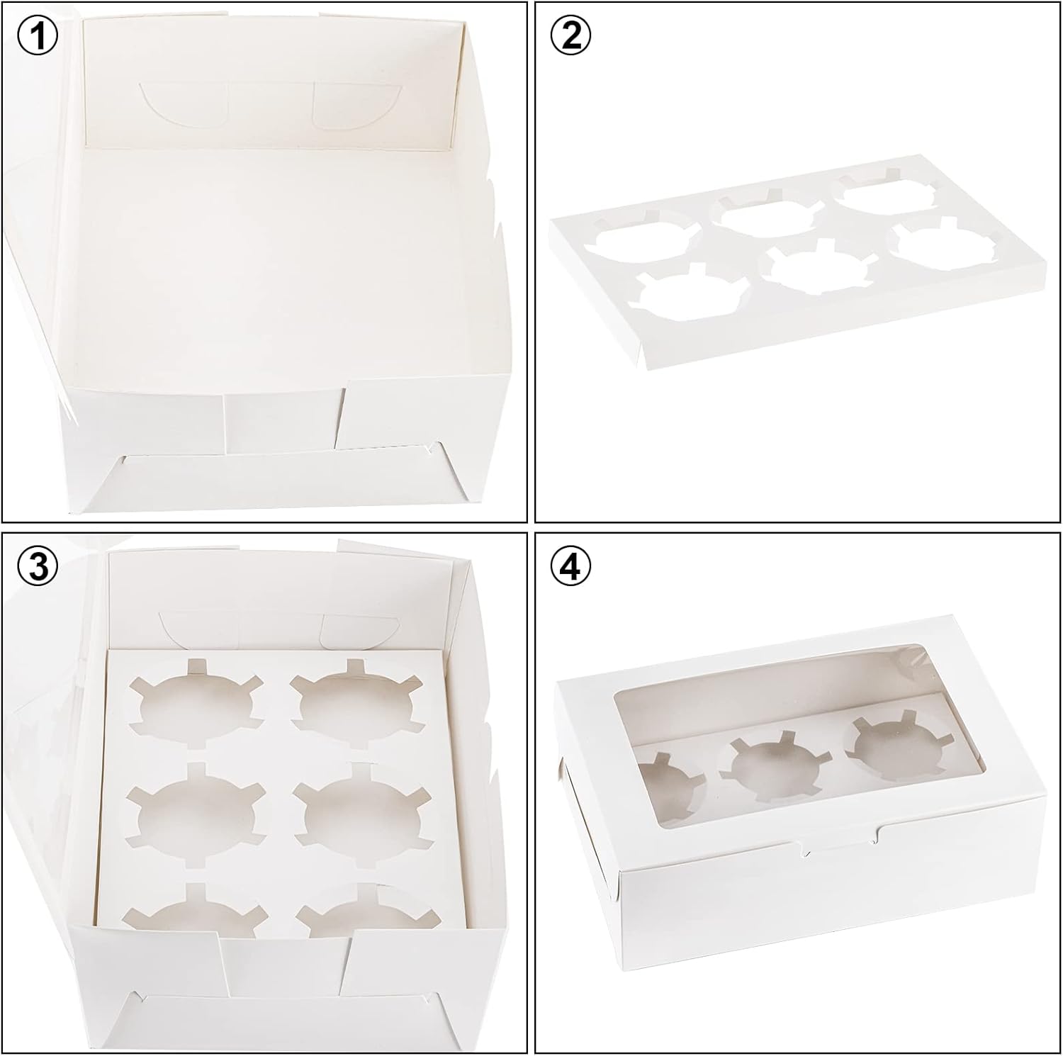 Cupcake Boxes with Clear Windo - đánh giá và giá Event Party Box