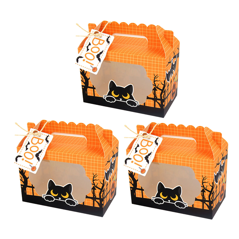 3/6pcs Ghost Pumpkin Cat Candy - đánh giá và giá Event Party Box