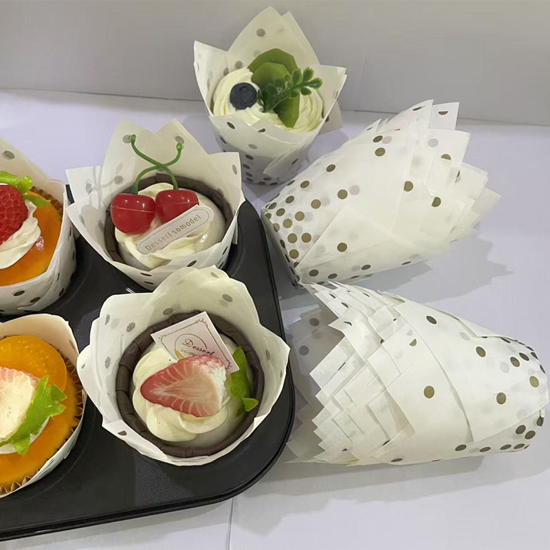 50Pcs/100Pcs Gold Dot Tulip Ca - đánh giá và giá Event Suppliers